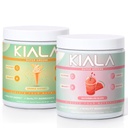 Kiala Nutrition Super Greens, Organic Greens Powder, Spirulina & Chlorella Superfood Powder, Sugar & Gluten Free Vegan, Spectra Blend, Orange Sherbet Watermelon Slush 2Pack