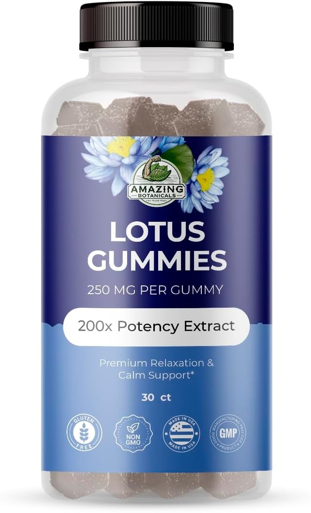 Verbazingwekkend Botanicals Blueberry Lotus Flowers Gummies 