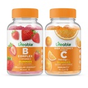 Lifeable B Complex + Vitamine C 750mg, Gummies Bundle - Grote Proeverij, Vitamine Supplement, Glutenvrij, GGO vrij, Kauwbaar