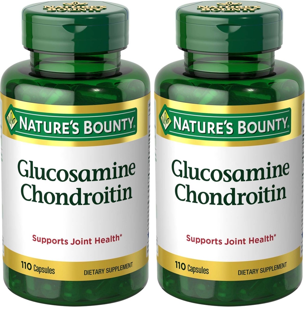 Pilules de glucosamine de la nature et supplément alimentaire, soutien à la santé conjointe, 110 capsules (paquet de 2)