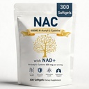 The Standard Lab NAC 600mg & NAD Daily Complex,NAC 600mg Daily Complex, N-Acetyl Cysteine Capsules with NAD+， 300 Count