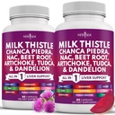 NEW AGE Milk Thistle NAC Chanca Piedra Beet Root Artichoke Dandelion Root Astragalus - Plus TUCCA & Ginger - 120 Tel.