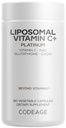 Codeage Liposomale Vitamine C+ Platinum - 1000 Mg Vitamine C Vitaminen, Glutathion, NAC (N Acetyl Cysteine), Resveratrol, CoQ10, Rutin, Vlierbessen, Quercetin, Rosehip, Citrus Bioflavonoïden - 180 Capsules