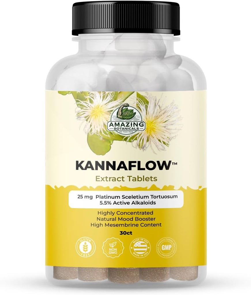 Verbazingwekkend Botanicals Platinum Kannaflow Sceletium Tortuosum Kanna Extract Tabletten - 25mg 