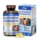 Glucosamine Chondroitin MSM en Kurkuma supplement - gebruikt voor cartilage en gezamenlijke gezondheid en flexibiliteit - voor vrouwen en mannen - niet-GMO, glutenvrij, 180 capsules
