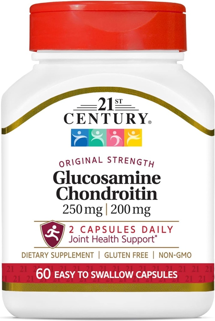 21e eeuw Glucosamine en Chondroitin, originele capsules, 60-Count (21472)