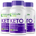 labs de taille - - Trim Life Labs Capsules de kéto - pilules de perte de poids - Support formule de force maximale, supplément de kéto+ACV (180 capsules)