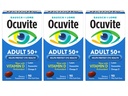 Ocuvite Adult 50+ Eye Vitamins and Mineral Supplements with Lutein, Zeaxanthin and Omega-3, 90 Soft Gels (Pack of 3)