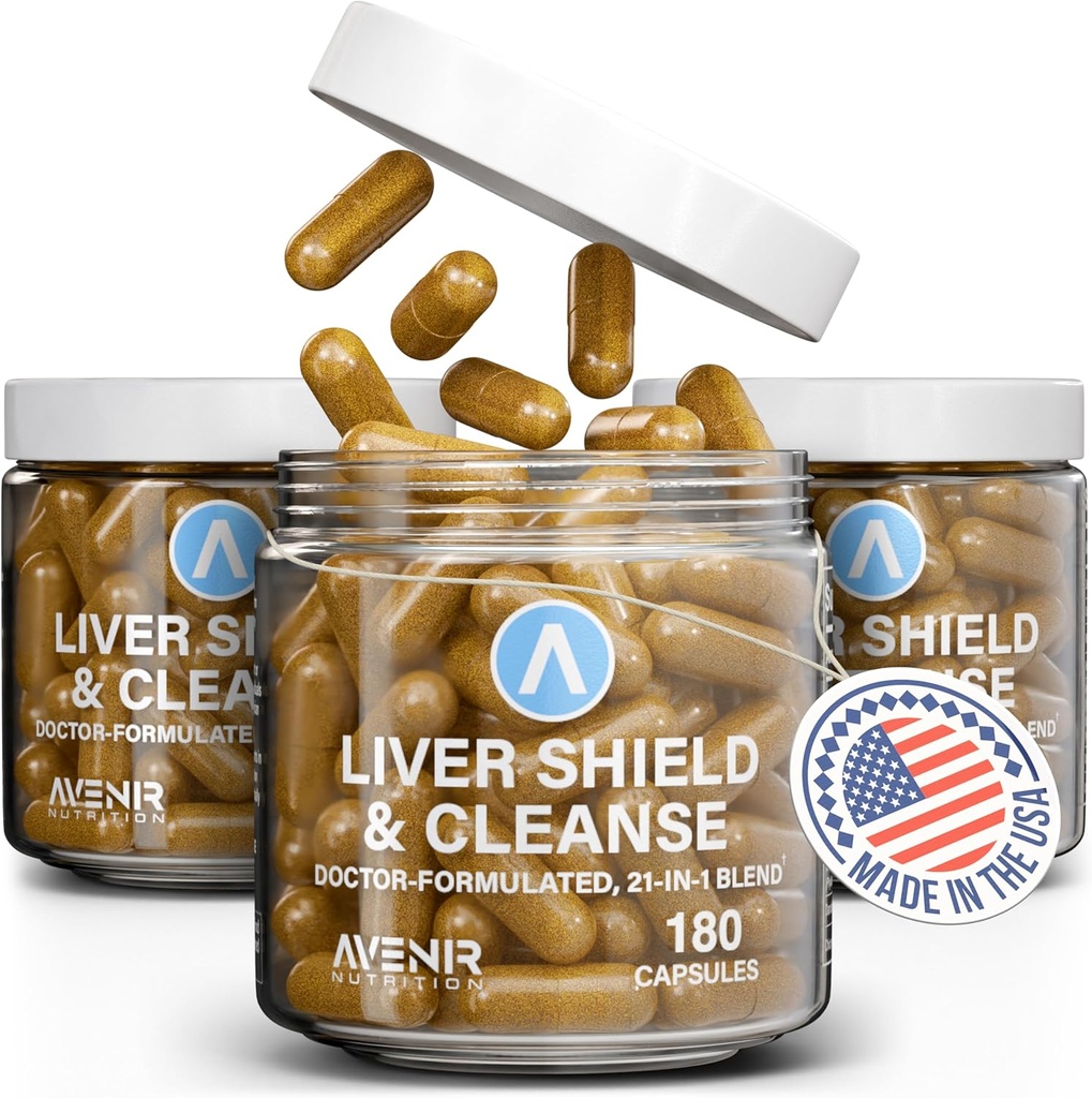 Avenir Nutrition Liver Shield & Cleanse (en anglais seulement) Herbal Liver Cleanse Detox & Repair Supplement (en anglais seulement) Lait Thistle & Artichaut Extract Supplements (en anglais seulement) Fatty Liver & Health Support (en anglais seulement) 180 capsules pour hommes et femmes