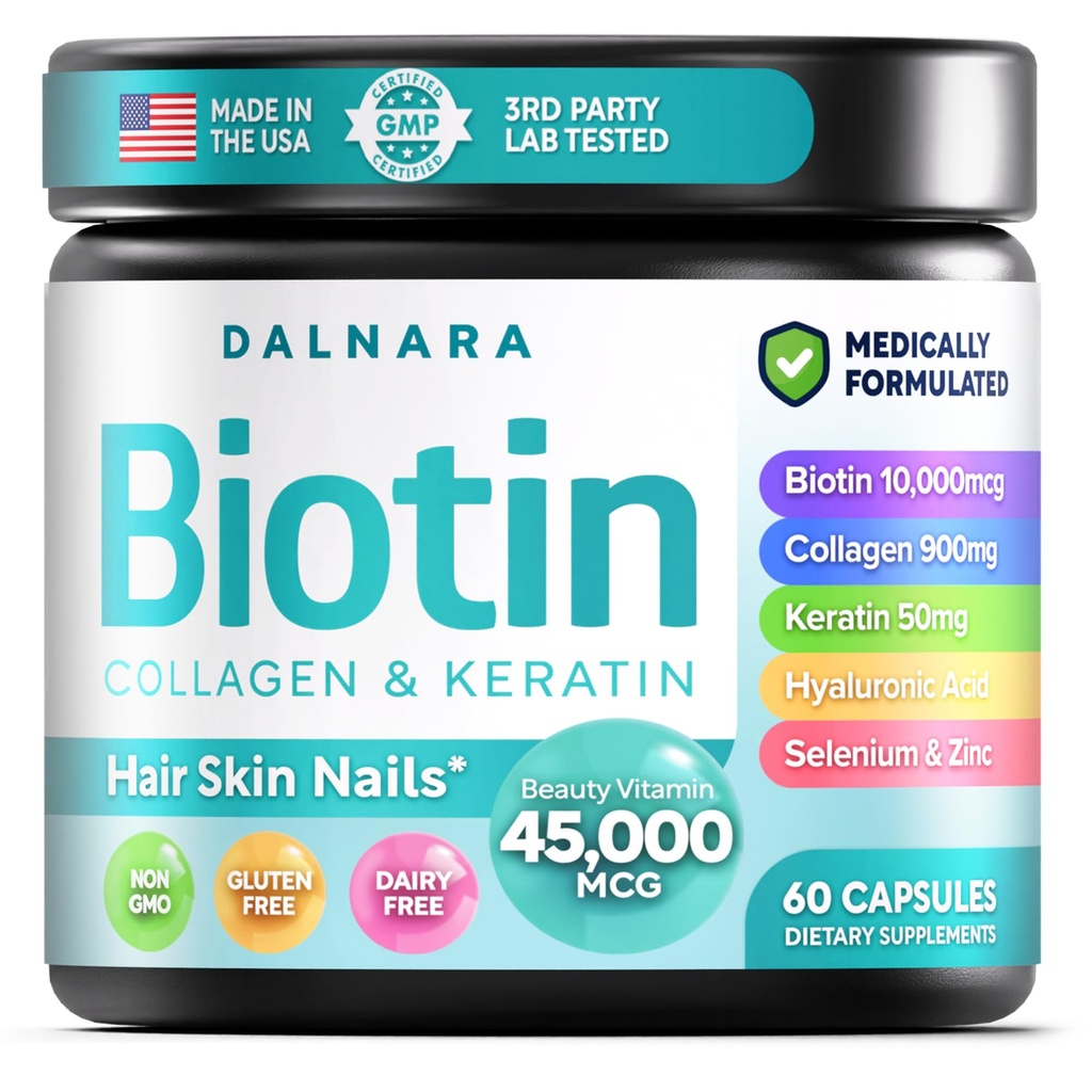 Biotin Collageen & Keratine  Made in USA