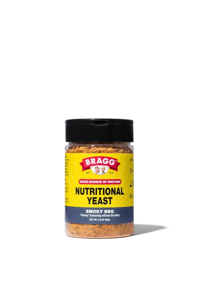 Bragg Nutritional Gist Smoky BBQ Seizoen - 3 oz - Dairy-Free Parmesan Cheese Substitute - Perfect voor salades, Pastas, Popcorn, en meer