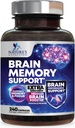 Hersengeheugensupplement Pillen - 3X Strength Nootropics for Concentration, Clarity & Focus Support - Hersengezondheid Cognitieve vitamines met Bacopa, Fosfatidylserine & DMAE, Brain Booster - 240 capsules