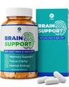 1 Body Brain Supplement – Nootropic Brain Booster with Alpha GPC, Ginkgo & Bacopa – 90 Vegan Capsules – Memory Supplement for Brain Support, Focus Pills, Brain Fog Supplements for Women and Seniors