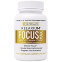 Relaxium FocusMax, Supplément Santé Cerveau & Focus, Soutien à la clarté mentale, Concentration prouvée, Focus, Mémoire, et Booster Nootropique, USA-Fabriqué, 30 Capsules Vegan