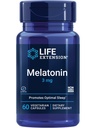Levensverlenging Melatonine, 3 mg, Optimale Slaapondersteuning, Gezonde circadiane Ritmes, Cellular Defense, Glutenvrije, Niet-GGO, Vegetarisch, 60 Capsules