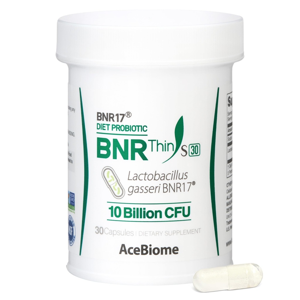BNRThin S30, Lactobacillus Gasseri BNR17, 10 miljard CFU Gegarandeerd, 30 capsules