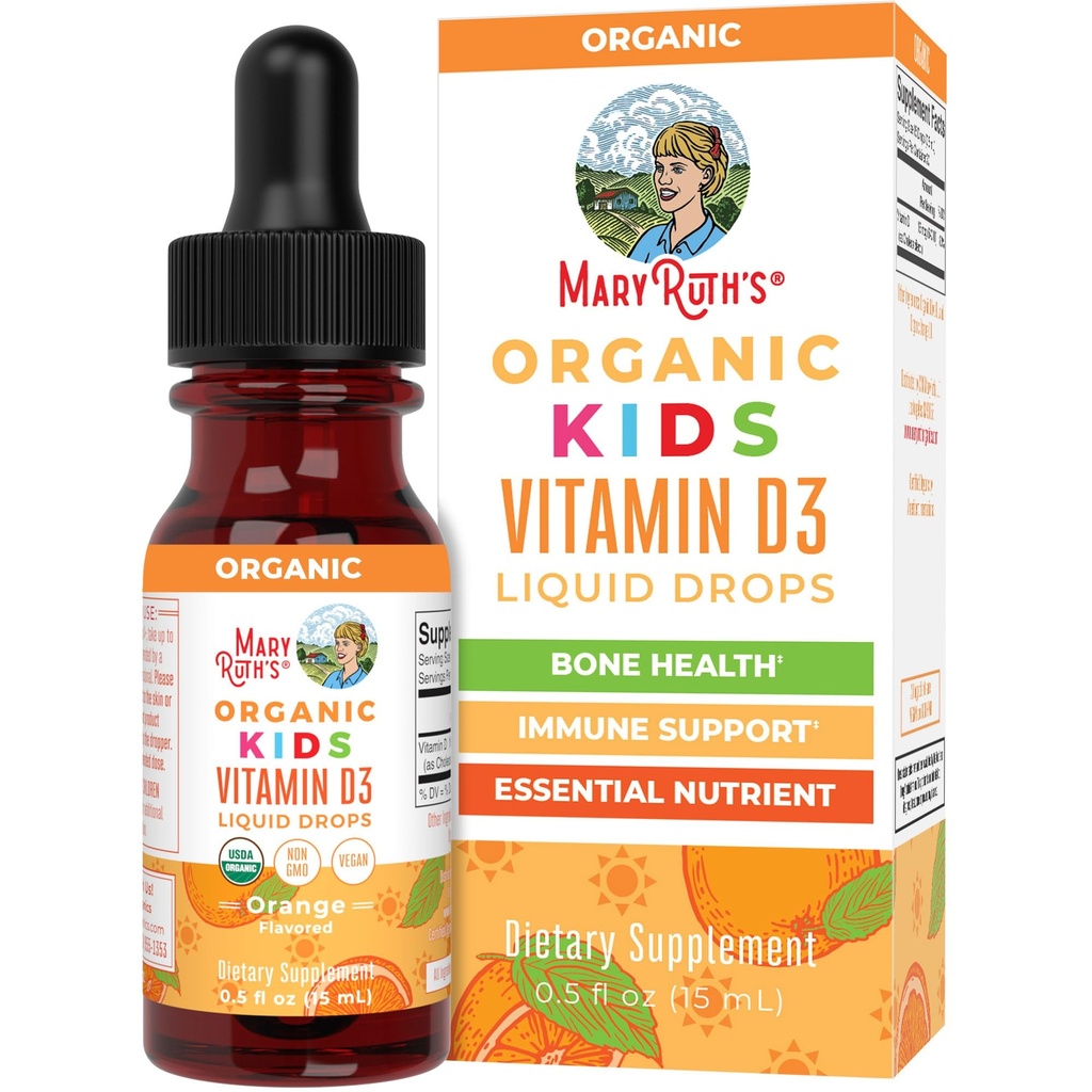 MaryRuth Organics USDA Organic Vitamin D3 Liquid Drops for Kids . . . . . . . . . . . .