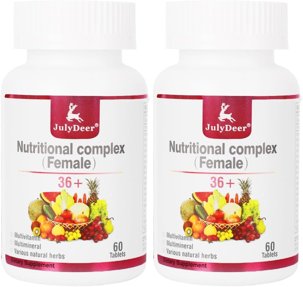 One Daily Tablet Multivitamin for Women - Complete Multimineral with Vitamin A, C, D, E and B-Complex, Zinc & More for Women's Immunity, Hair, Skin & Nails, Digestion + Vegetarian - 2 Bottles