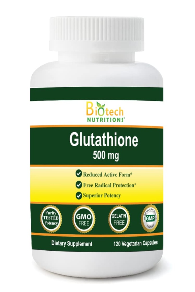 Glutathion 500 mg 120 Capsules végétales