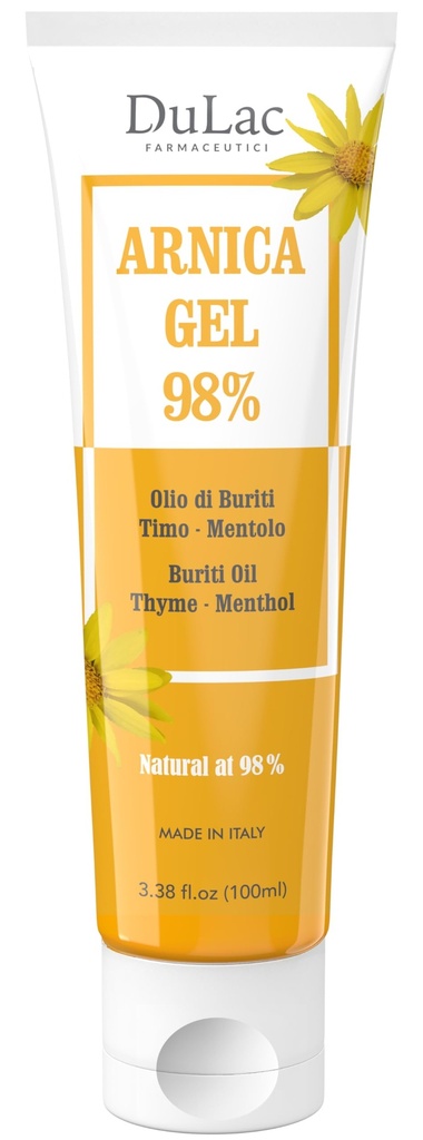Dulàc - Arnica Gel pour Bruising et Gonflement 3.38 Fl Oz, 98% Arnica Montana Crème de la force supplémentaire pour le soulagement musculaire et articulaire, non-graisse, formule naturelle, effet frais, sans alcool