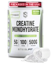 SteelFit Creapure Creatine Monohydraat Poeder, Unflavored - Duitse Micronized Creatine Powder for Men & Women - Gym Workout Voedingssupplementen voor spier Gain, Brain Health & Strength Building