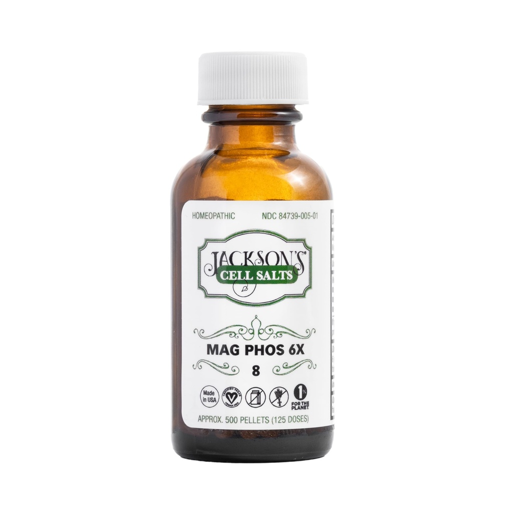 Jackson's #8 Cell Salt Mag Phos 6X (500 Pellet Bottle)