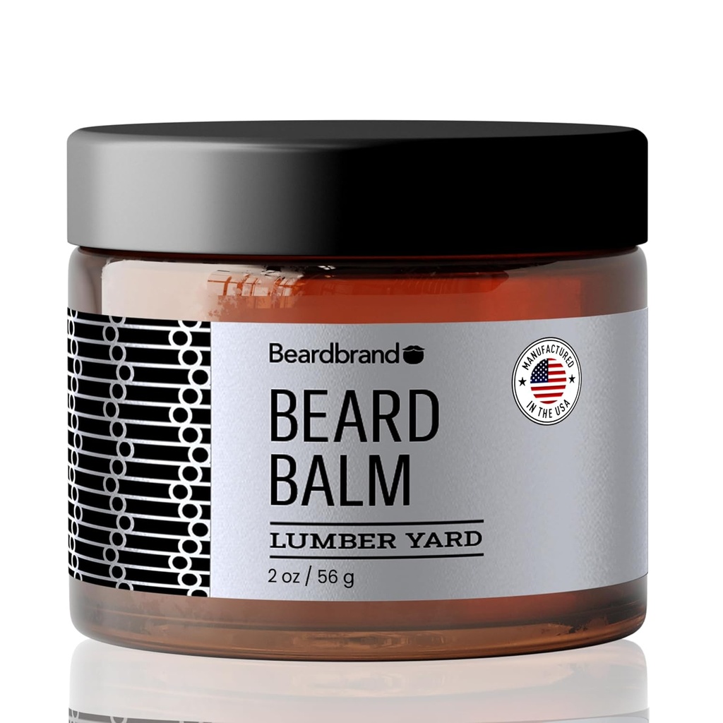 Baard Balsem voor mannen - Utility Balsem Travel Pack - Ondersteunt dikkere baard, Lumber Yard geur, natuurlijke ingrediënten boter vermindert droogheid en verbetert look - 2 oz