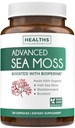 Capsules de mousse de mer d'Irlande biologique - Capsules de mousse de mer biologique avec racine de dard Bladderwrack et extrait de poivre noir pour l'absorption améliorée - Vegan non-OGM et fabriqués aux États-Unis (2 mois d'approvisionnement)