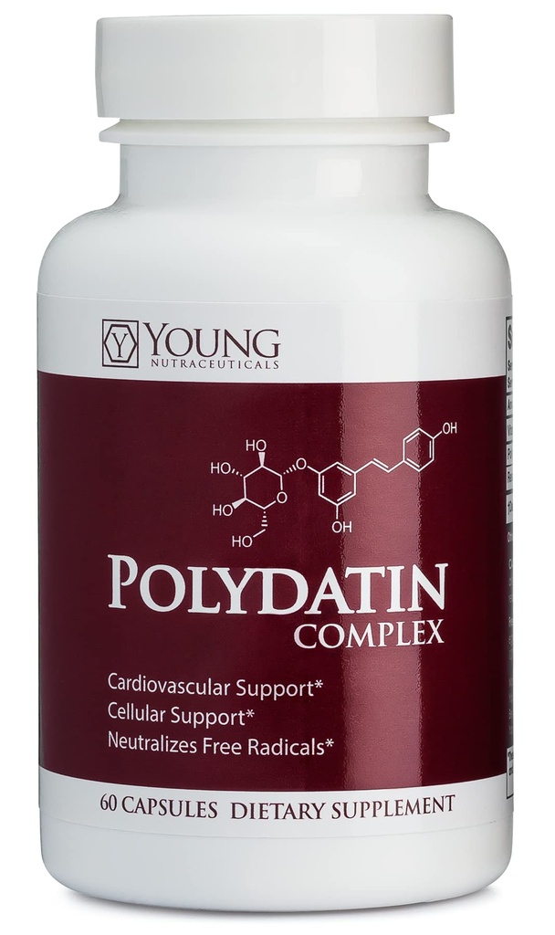 Mirica YoungNutra Polydatin Complex avec resvératrol- Haute Absorption - 60 Capsules