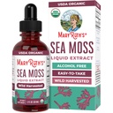 MARYRUTH'S Organic Irish Sea Moss Liquid Drops | Chondrus Crispus | Wild Harvested | Organic Irish Moss Formulated for Adults & Kids Ages 14+ | Unflavored | Sugar Free | Vegan | Non-GMO | 1 Fl Oz