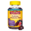 Nature Made Probiotic + Prebiotic Fiber Gummies for Daily Gut Health, Fiber Supplement with Probiotics for Digestief Health Support, 50 Gummies, 25 Day Supply