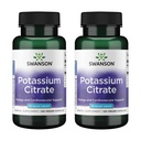 Swanson Kaliumcitraat - Mineral Supplement Promoting Heart Health & Energy Support - Aids Optimal nerve & Nierfunctie met natuurlijke ingrediënten - (120 Capsules, 99mg Each) (2 Pack)