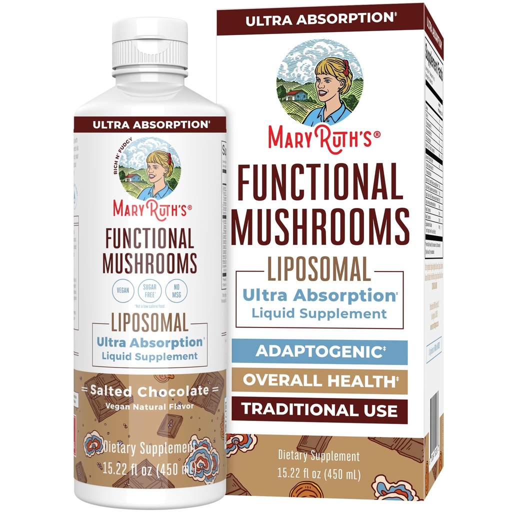 MaryRuth Organics paddo, paddo supplement, paddo vloeibare vitamine, Reishi paddo supplement voor Immune Support, Turkije staart Vitamine voor Stress Relief, Vegan, Non-GMO, Glutenvrij, 15,22 Fl Oz