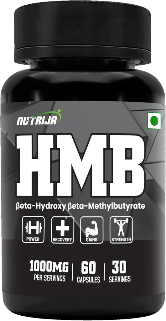 HMB 1000MG capsules (Beta-Hydroxy Beta-Methylbutyraat) - Pure HMB (60 capsules)