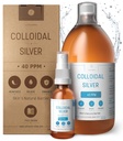 Premium Colloïdaal zilver ● Optimale concentratieformule, kleinere deeltjes, betere resultaten ● Gecertificeerd laboratorium ● Liquid Silver Made in EU ● Gratis spuitfles te vullen & Ebook (34 fl oz)