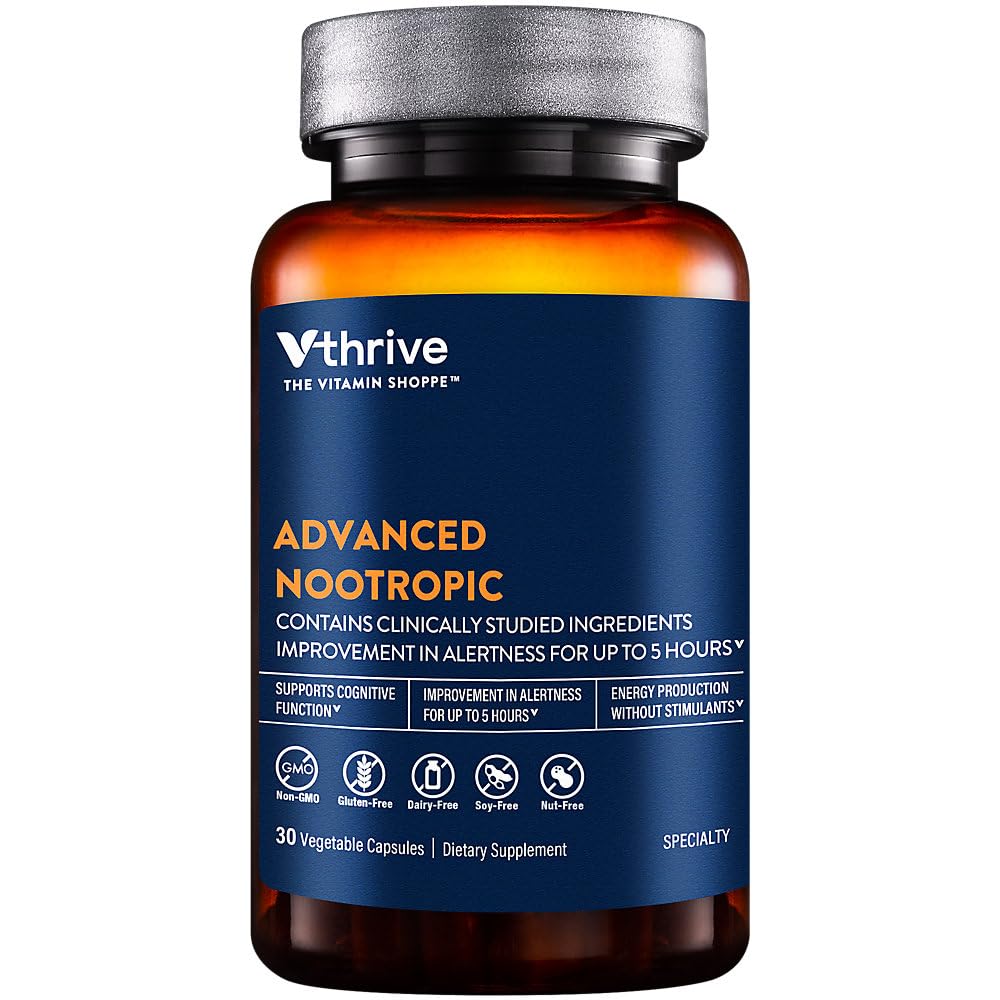 Geavanceerde Nootropische Formule - Ondersteunt Cognitive Health & Brain Functie (30 Vegetarische Capsules)