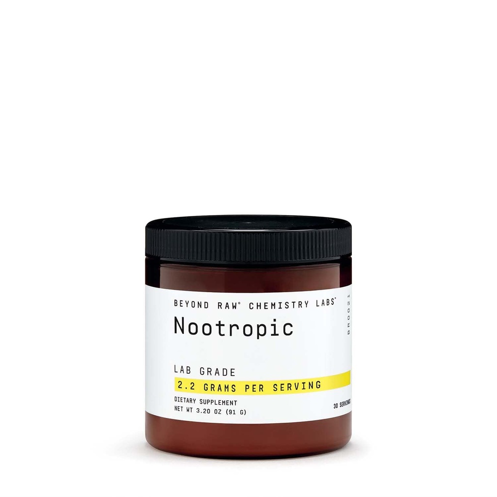 BEYOND RAW Chemistry Labs Nootropic Powder, Cognitive Enhancer and Memory Support, 30 Servings
