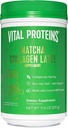 Vitale eiwitten Matcha Latten, Matcha Green Tea Collageen Latte Powder, L-Theanine & Cafeïne & MCTs - Ondersteuning van gezond haar, huid, nagels - Origineel