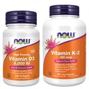 MAINTENANT compléments alimentaires, vitamine D-3 5 000 UI, haute puissance, soutien structurel*, 240 Softgels avec maintenant suppléments, vitamine K-2 100 mcg, ménaquinone-4 (MK-4), 250 capsules de légumes