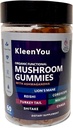 Lion's Mane & Ashwagandha Supplement Gummies - Uitgebreide paddo supplement voor Cognitive & Immune Support, Vegan Blend met Reishi, Cordyceps - Low Carb, 60 Organic Mushroom Gummies