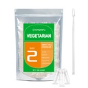 wananfu Taille 2 Capsules vides Végétarien (100 Nombre) Ensemble avec 2 cuillères Micro Lab, Effacer les capsules de pilules Veggie Taille 2 pour faire vos propres suppléments