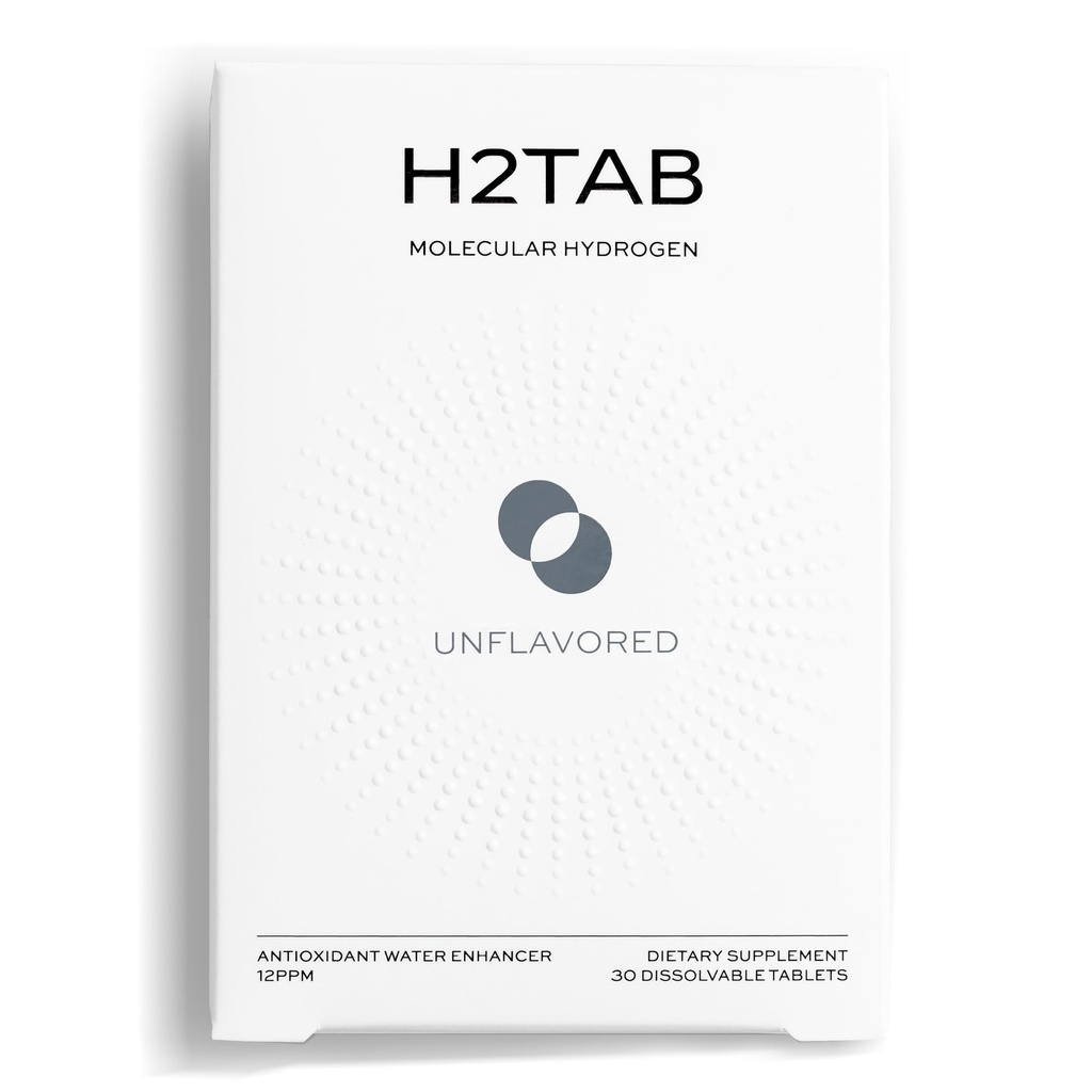 H2Tab Molecular Hydrogen Water Drinking Tablets, 12 PPM | Supports Muscle Recovery, Metabolism, Cellular, Brain & Gut Health | H2 Antioxidant for Hydrogen-Rich Water | 30 Count, Magnesium-Based