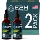 E2H Vegan Liquid Iodine - Thyroid Support and Cognitive Function - Boost Your Metabolisme and Energy Levels - Vegan - Non-GMO (2 flessen)