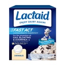 Lactaid Fast Act Lactose Intolerance Relief Chewables with Natural Lactase Enzyme to Prevent Gas, Bloating & Diarree Vanwege Lactose Gevoeligheid, On-the-Go, Vanilla Twist Flavor, 60 x 1 ct