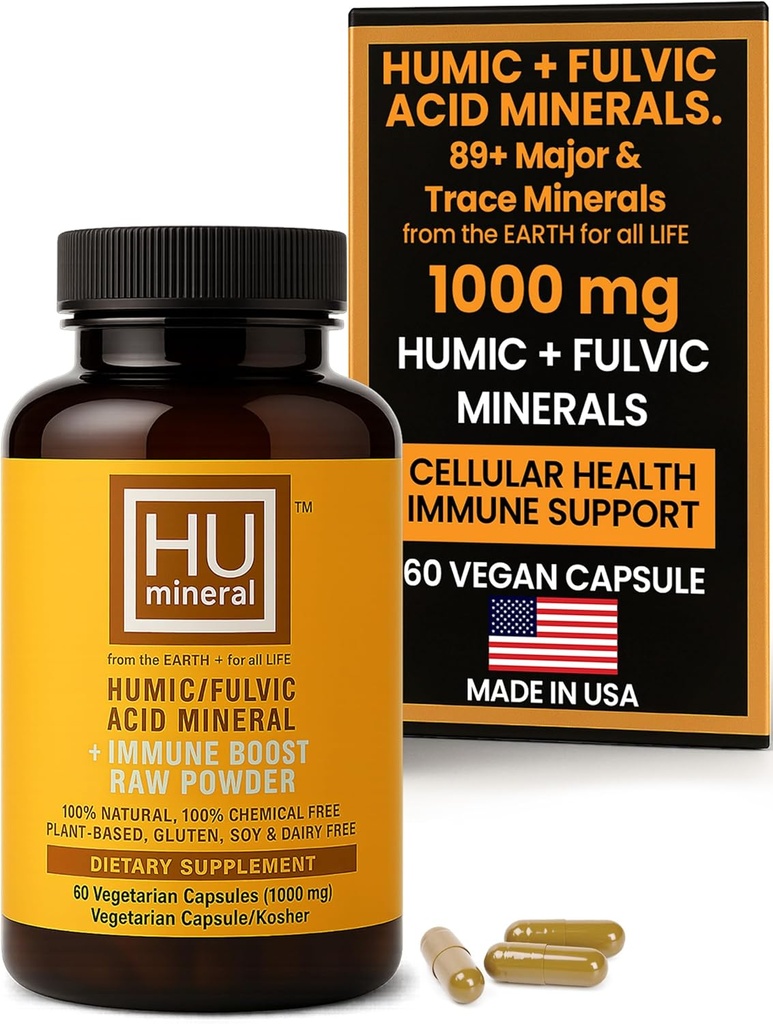 Humic & Fulvic Acid Supplement Capsules 