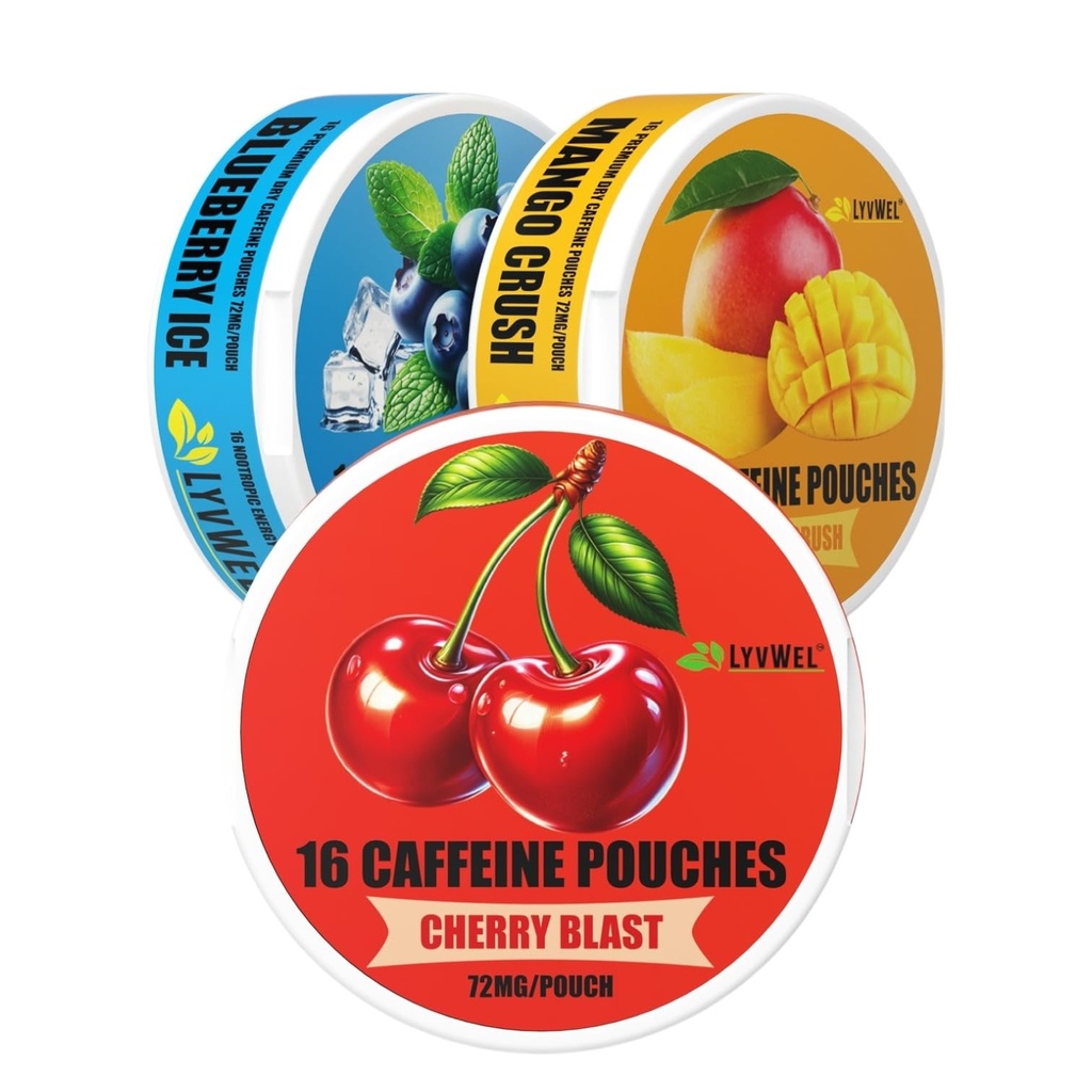 LyvWel 72mg Cafeïne energie zakjes 