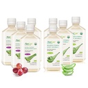 AloëCure Biologische Aloë Vera Juice - 8 Fles Sample Pack - Druiven en natuurlijke smaak, 8x500ml