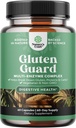 Enzymes digestifs du gluten à action rapide pour l'intolérance - Enzymes digestifs du gluten pour les femmes et les hommes pour le ballonnage avec DPP IV Blend Plus Lipase Amylase Bromelain pour Gut Health & Digestion Support - 60 Ct