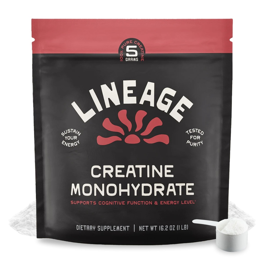 Dispositions de lignage Créatine micronisée monohydratée au sel de mer - Poudre de créatine micronisée pour l'entraînement et la performance – Pas d'ingrédients artificiels – 90 portions