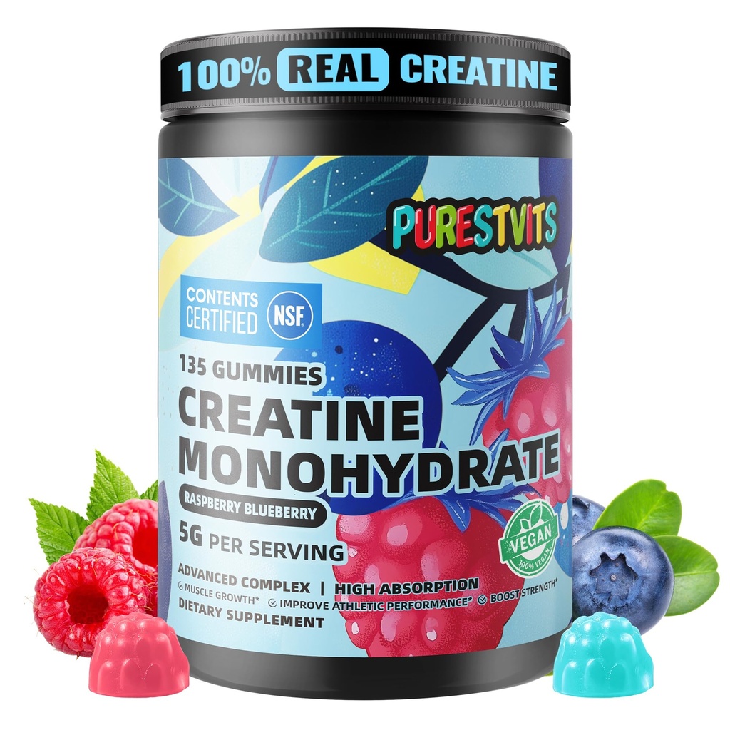 NSF Certified Creatine Gummy 5g - Createine Monohydraat Gummies 